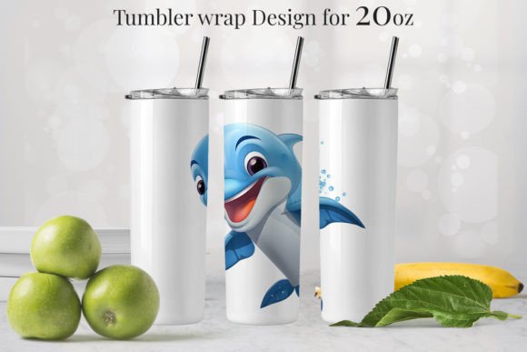 10 Dolphin Tumbler Design 20oz 806 6