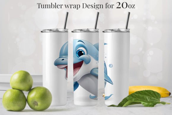 10 Dolphin Tumbler Design 20oz 806 9