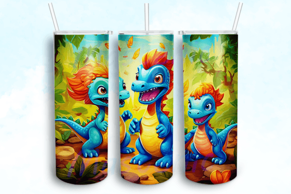 Baby Dinosaurs Tumbler Sublimation