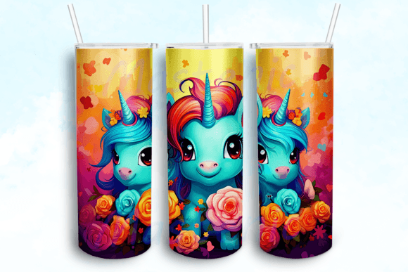 Baby Unicorns Tumbler Sublimation
