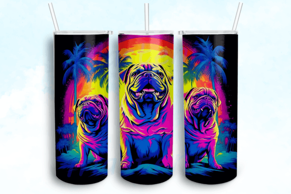 Bulldogs 20 Oz Skinny Tumbler PNG