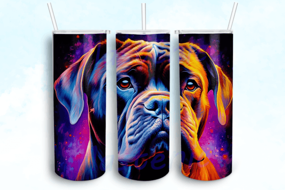 Corso Dog Tumbler Sublimation Design