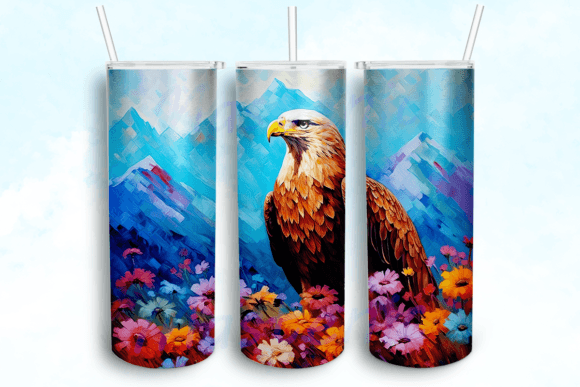 Eagle 20 Oz Skinny Tumbler Sublimation