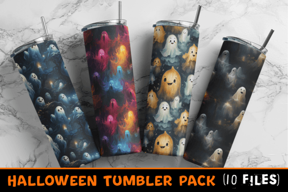 Halloween Tumbler Wrap Sublimation Set