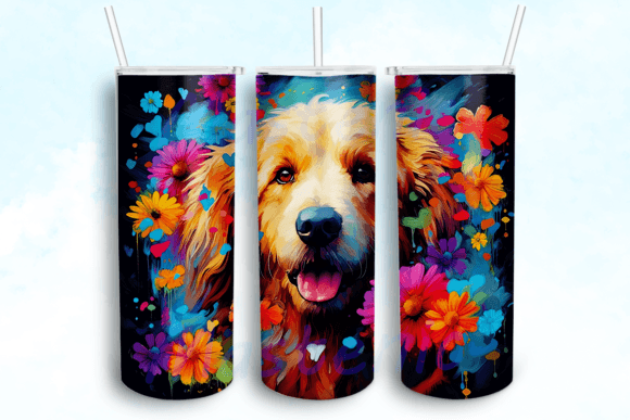 Labradoodle Dog Tumbler Sublimation