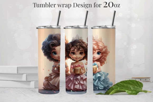 Princess Tumbler Design 20oz, PNG 2