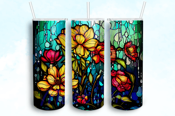 Spring Tumbler Sublimation Design