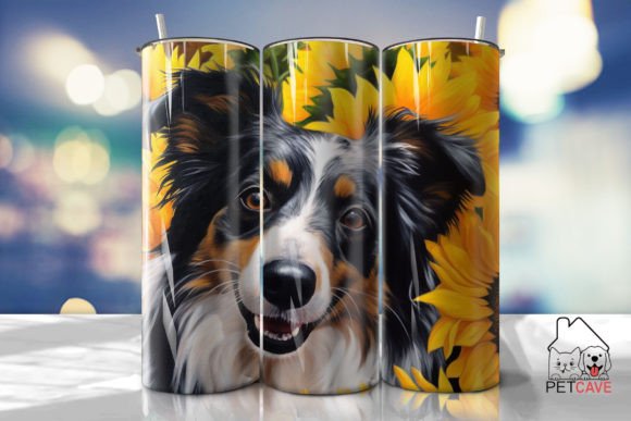 Sunflowers Pet Portrait Tumbler Wrap