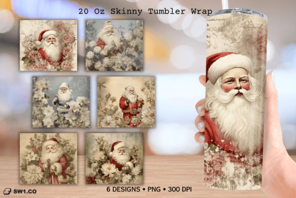 Vintage Christmas Tumbler Sublimation